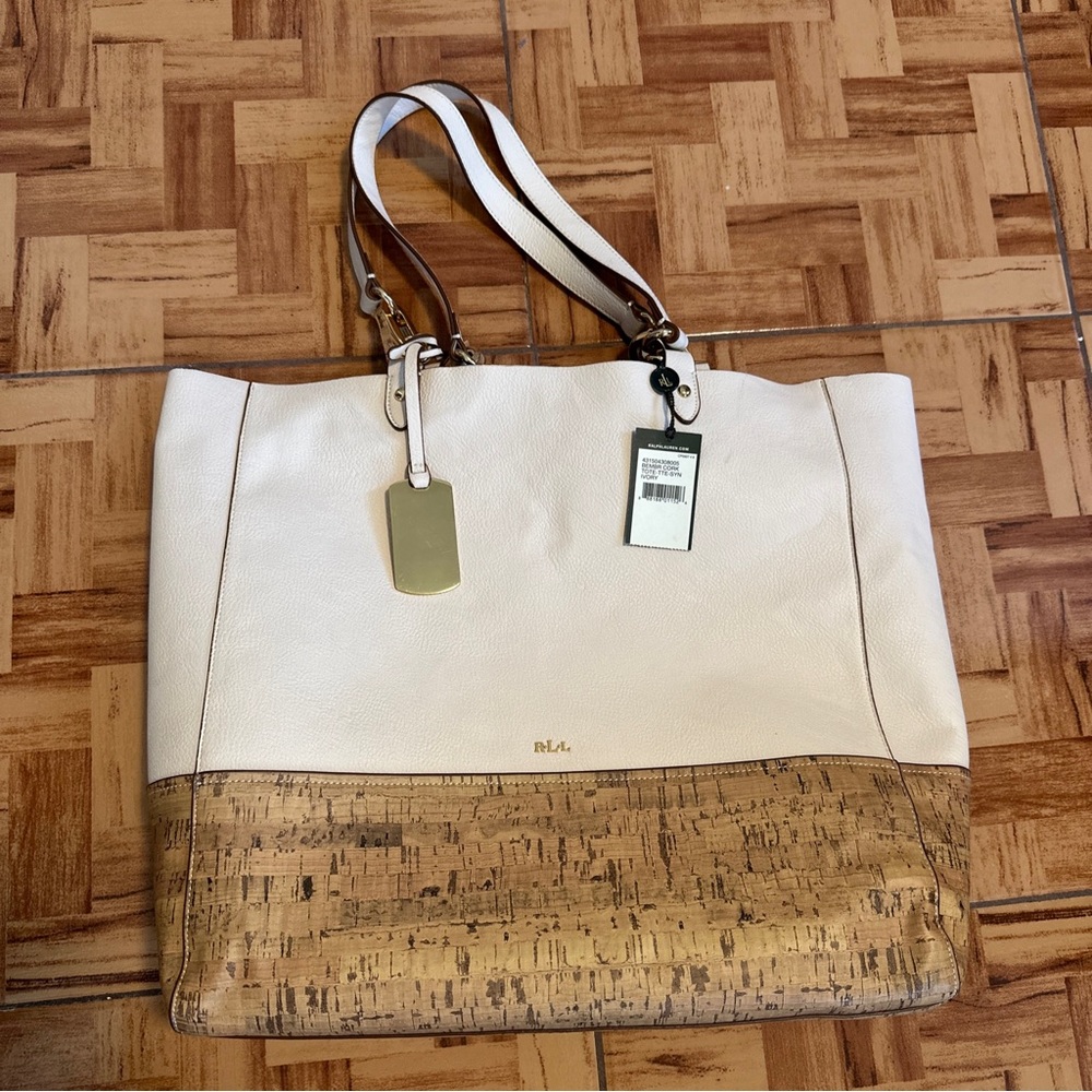Relph Lauren Cork Tote - Ivory